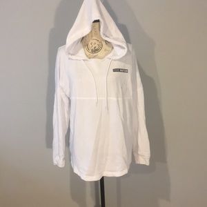 White & Black Victoria Secret Pink Pullover Hoodie